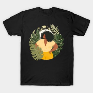 Curvy Black Woman Boho T-Shirt